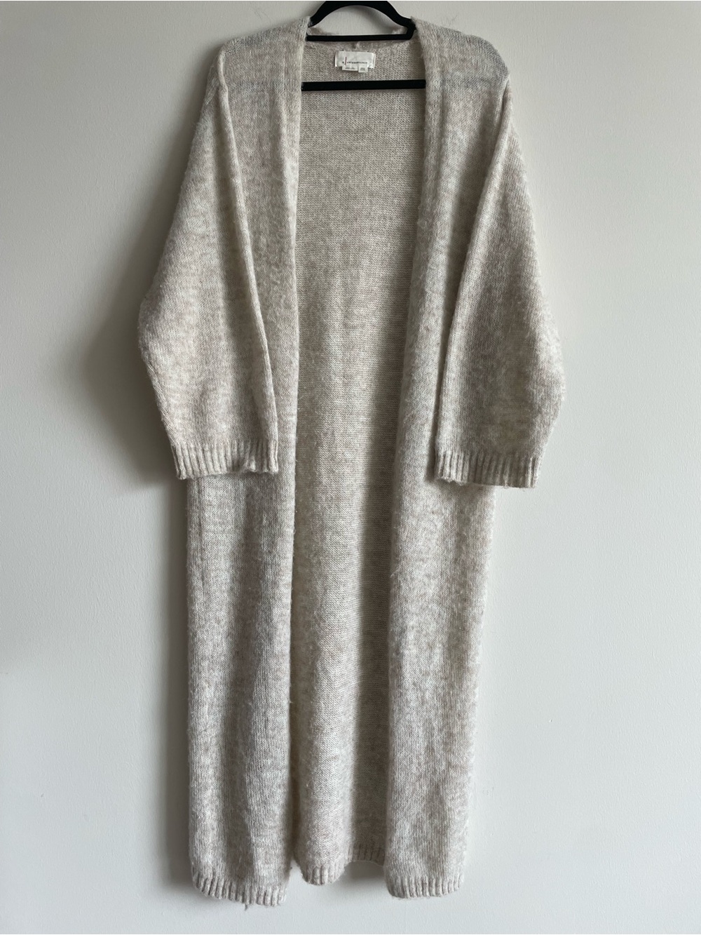 By Anthropologie long cardigan sweater duster cozy house coat office cottage OS